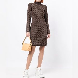 Michael Kors monogram-print dress
